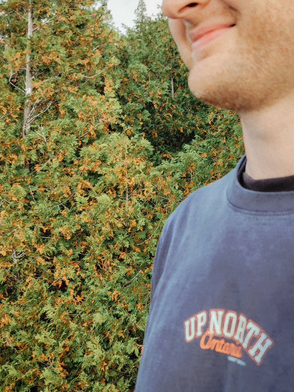 Up North Ontario Long Sleeve Tee - Dark Sky Preserve Navy