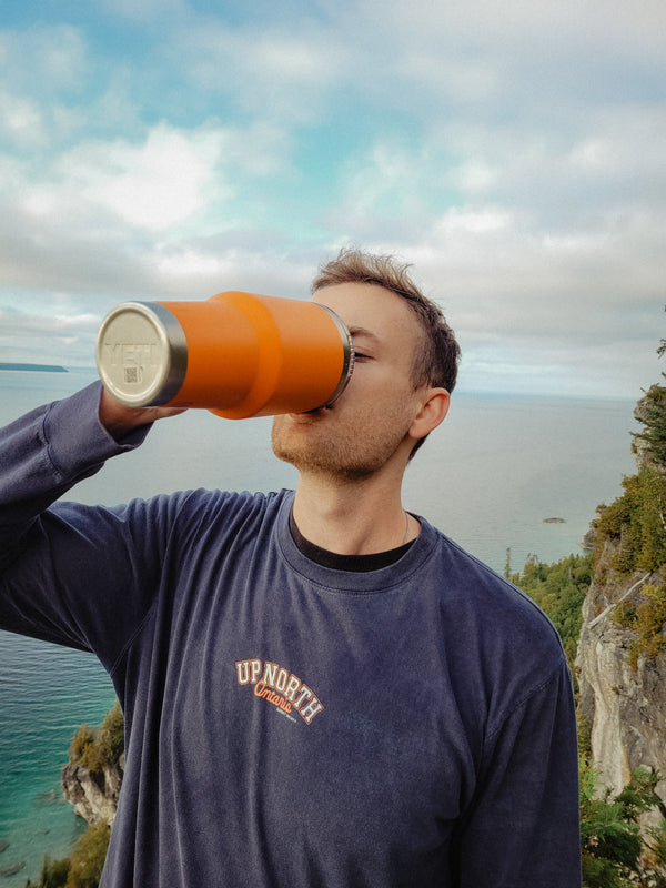 Up North Ontario Long Sleeve Tee - Dark Sky Preserve Navy