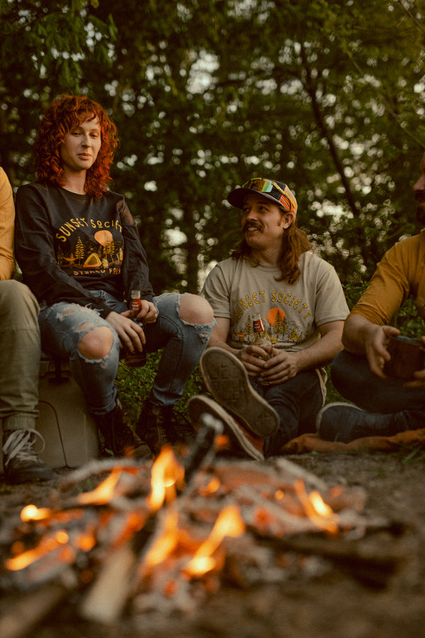 Stoked Folk Short Sleeve - Beach Bonfire