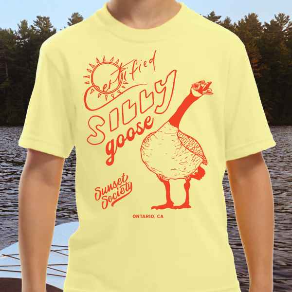 KIDS Certified Silly Goose Tee - Sunshine Yellow