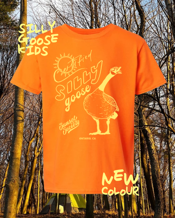 KIDS Certified Silly Goose Tee - Orange Pop