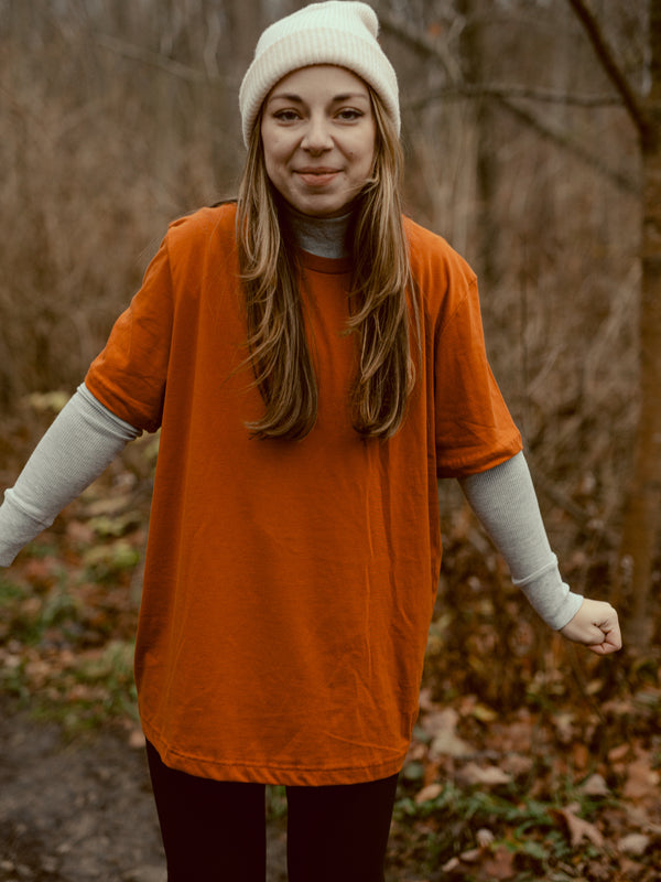 Algonquin Tee | Road Trip Rust