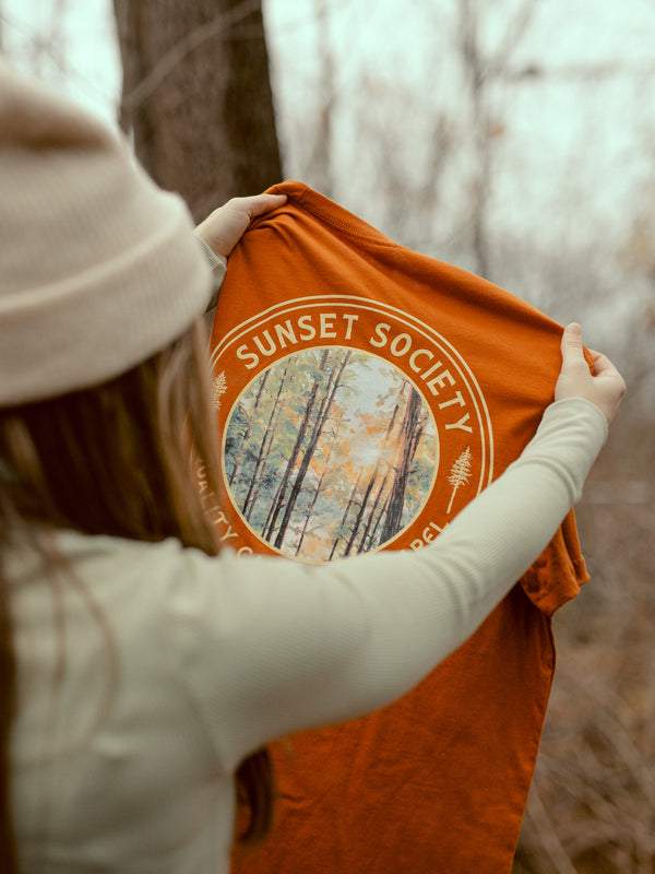 Algonquin Tee | Road Trip Rust