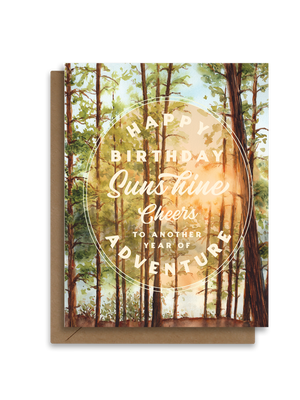 Happy Birthday Sunshine | Algonquin Forest | Greeting Card