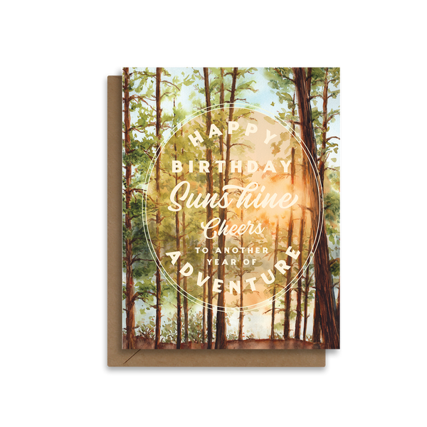 Happy Birthday Sunshine | Algonquin Forest | Greeting Card