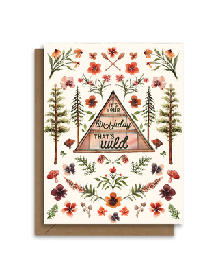It's Your Birthday, That's Wild | Nature Themed Watercolor Greeting Card