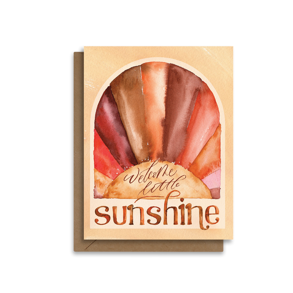 Welcome Little Sunshine | Baby Greeting Card