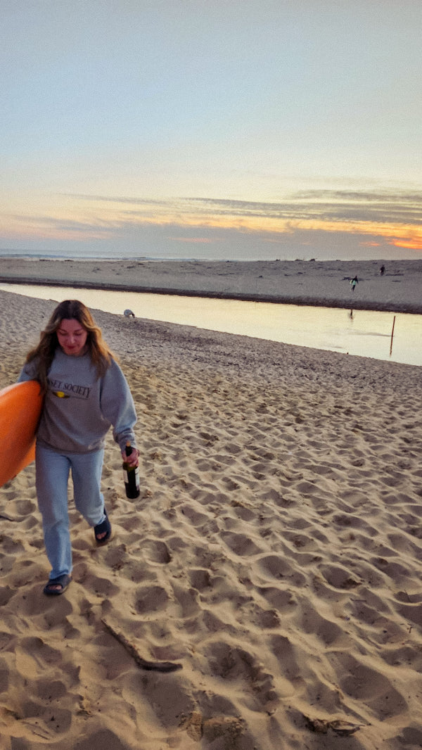 Sunset Society Crewneck - Overcast S