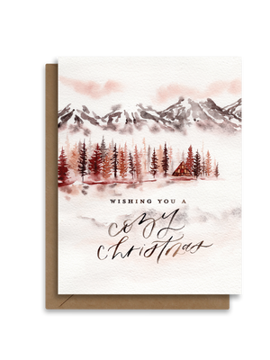 Wishing You a Cozy Christmas | Winter Wonderland | Holiday Card