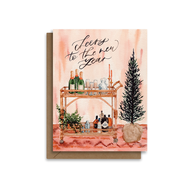 Cheers to the New Year | Alcohol Holiday Card