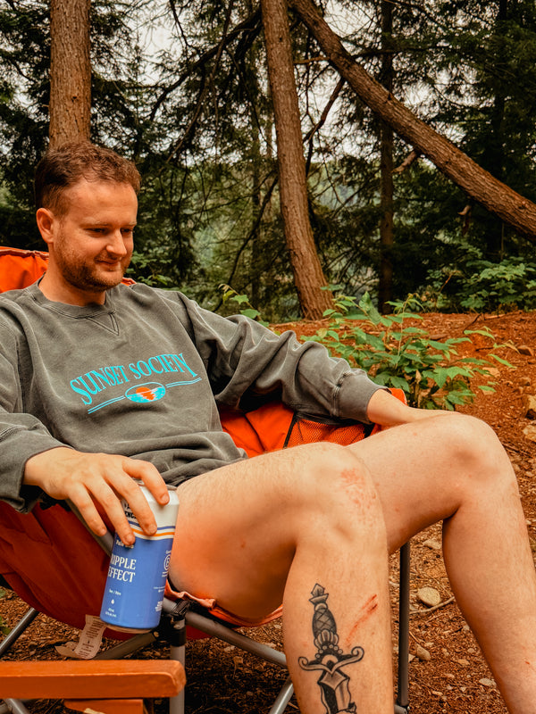Sunset Society Crewneck - Charcoal BBQ