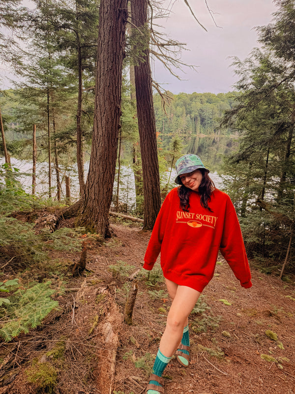 Sunset Society Crewneck - Red
