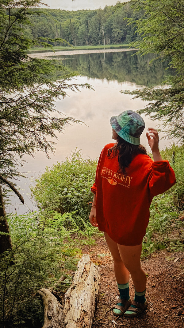 Sunset Society Crewneck - Red