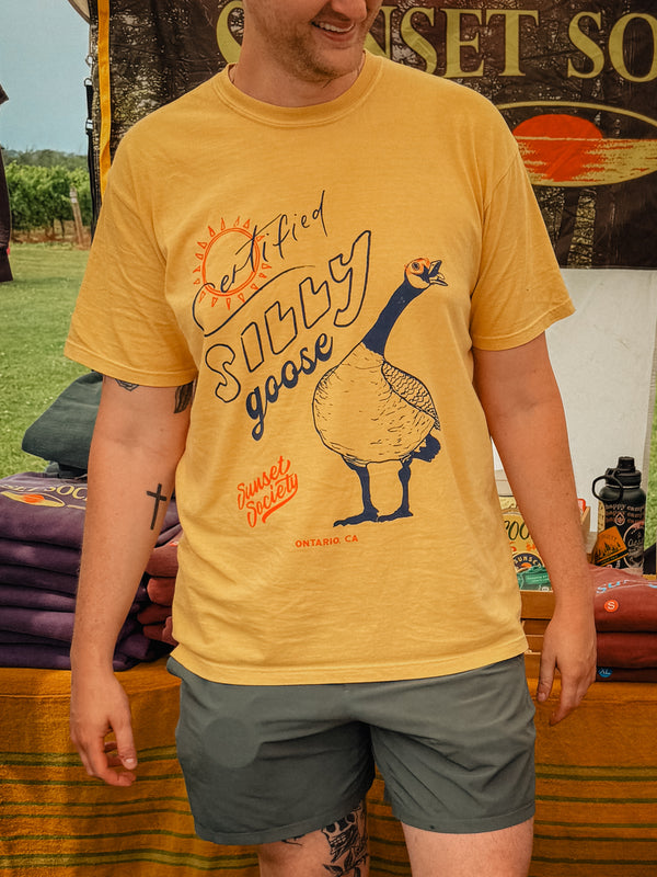 Certified Silly Goose Tee - Banquet Beer Mustard