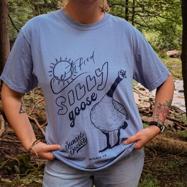 Certified Silly Goose Tee - Blue Skies