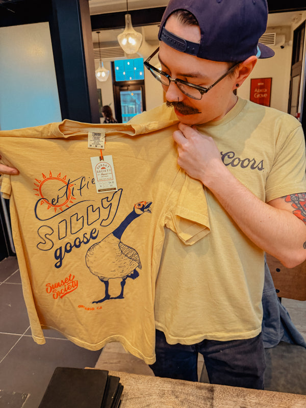 Certified Silly Goose Tee - Banquet Beer Mustard