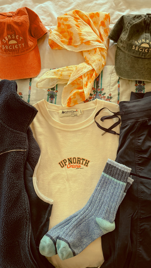 Up North Ontario Long Sleeve Tee - Ice Cream Dream