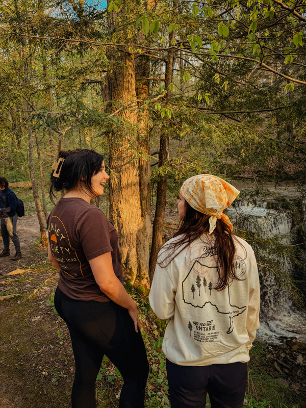 Up North Ontario Long Sleeve Tee - Ice Cream Dream
