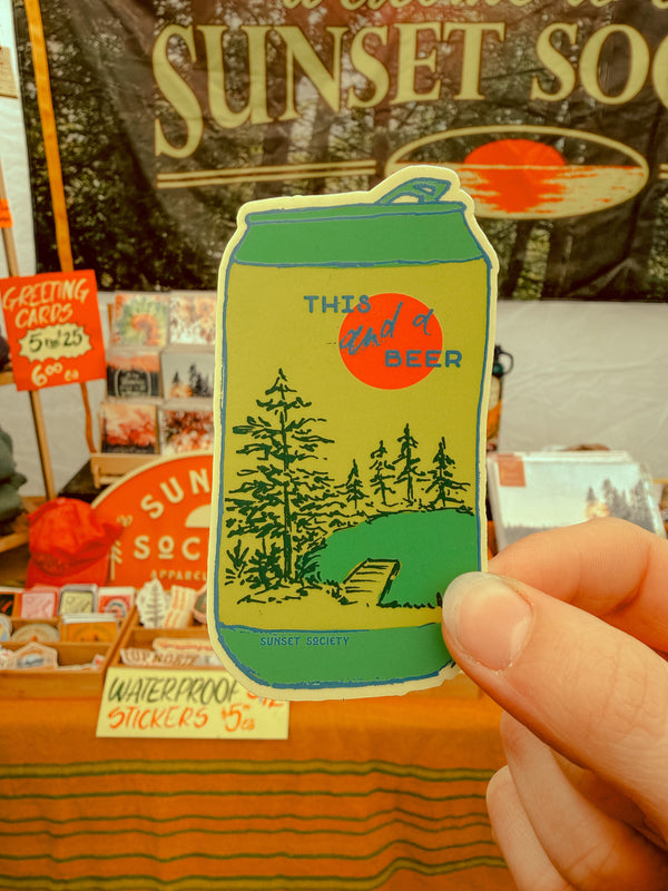 This and a Beer | Vinyl Sticker
