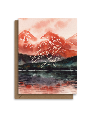 To the Love of my Life | Red Mountain | Greeting Card