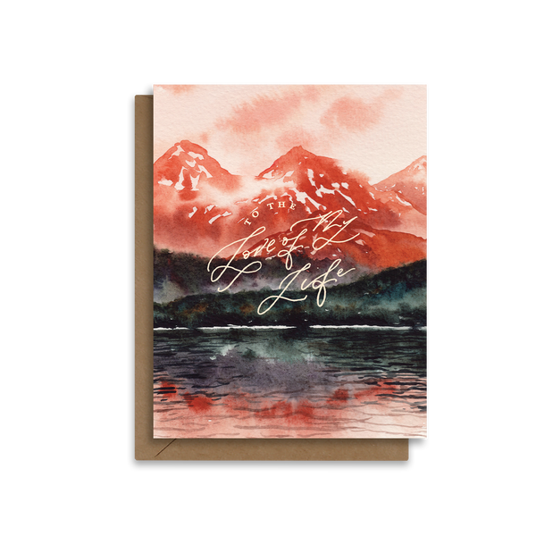 To the Love of my Life | Red Mountain | Greeting Card