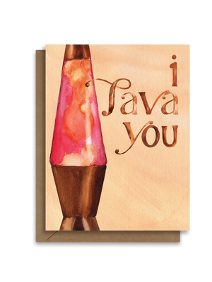 I Lava You | Retro Lava Lamp | Annviersary Card