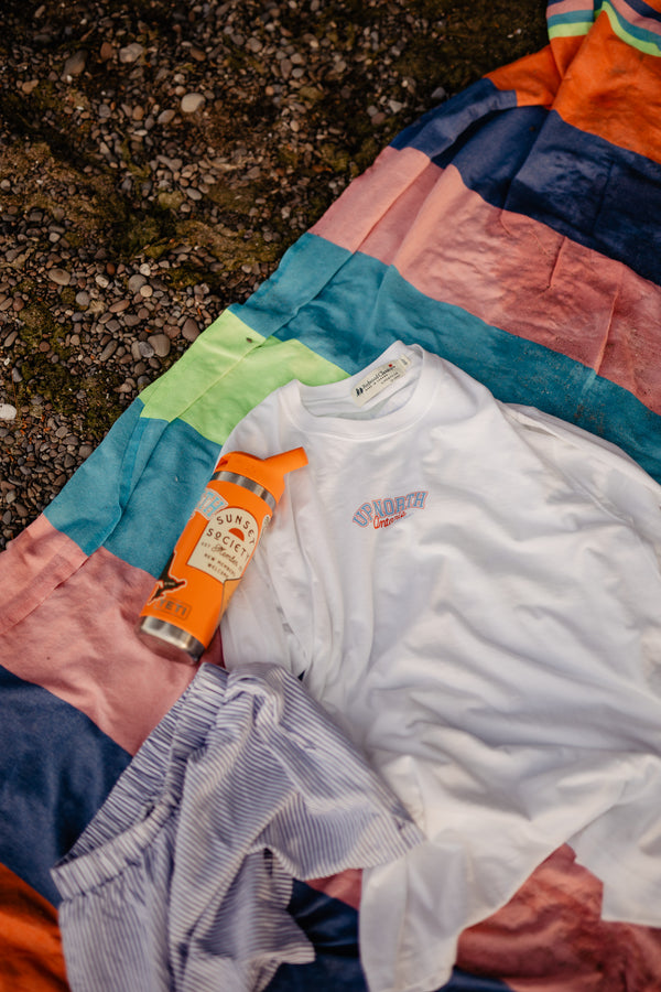 Up North Ontario Long Sleeve Tee - Beach Day Blue