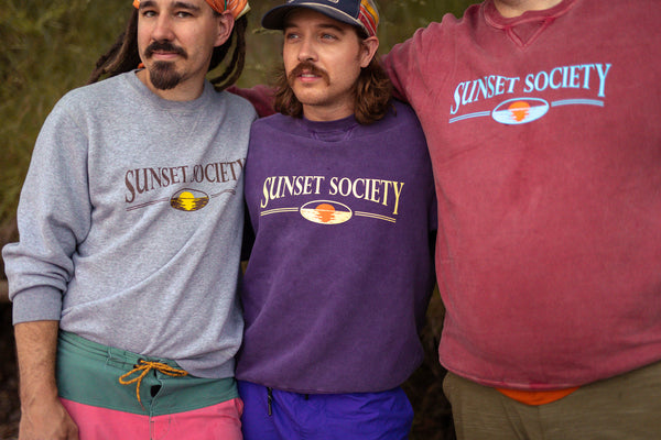 Sunset Society Crewneck - Electric Purple