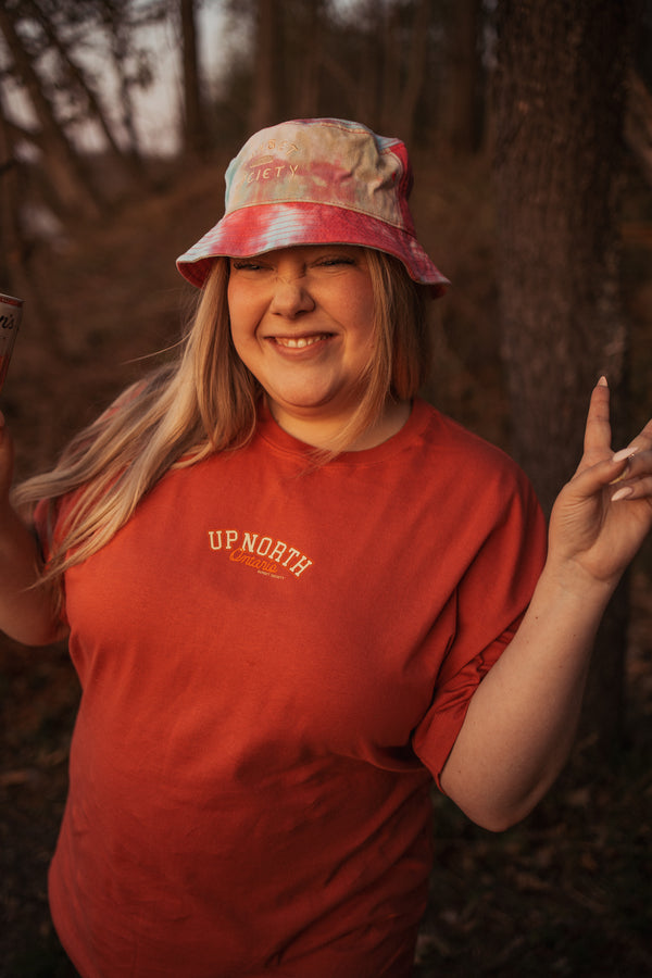 Up North Ontario Tee - Red Afterglow