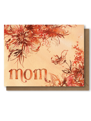 Mom | Retro 70s Floral | Mother's Day Card