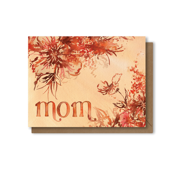 Mom | Retro 70s Floral | Mother's Day Card
