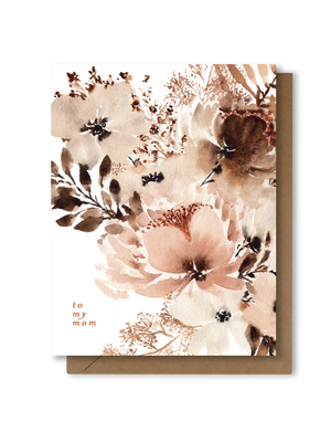 To My Mom | Rust Dried Floral | Mothers Day Card