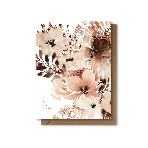 To My Mom | Rust Dried Floral | Mothers Day Card