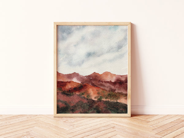 Rocky Mountain National Park Wall Art | Watercolor Print