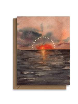 Better Days Ahead | Sunset Ocean Sympathy  Card