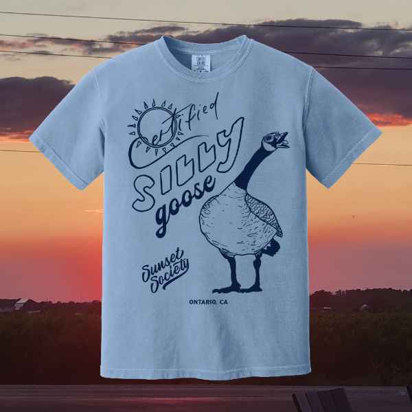 Certified Silly Goose Tee - Blue Skies S