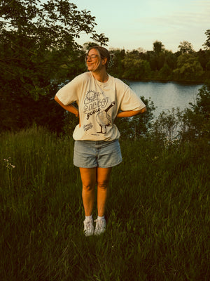 Certified Silly Goose Tee - Cream S