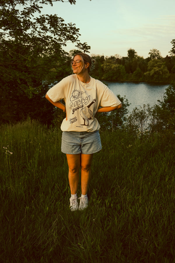 Certified Silly Goose Tee - Cream S