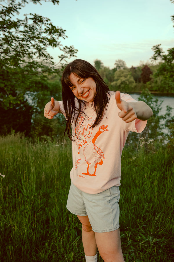Certified Silly Goose Tee - Pink S