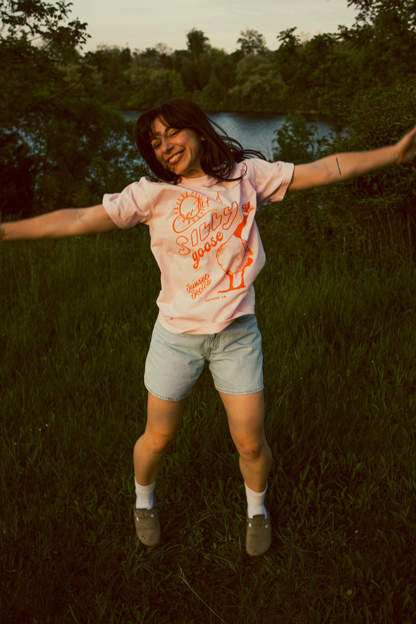 Certified Silly Goose Tee - Pink S