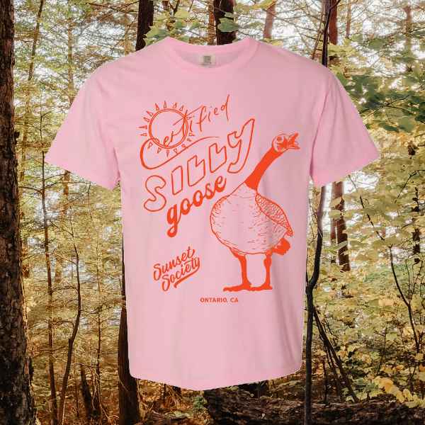 Certified Silly Goose Tee - Pink S