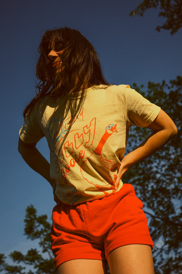 Certified Silly Goose Tee - Sunshine Yellow S