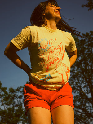 Certified Silly Goose Tee - Sunshine Yellow S