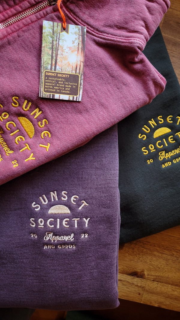 Sunset Society 1/4 Zip Sweatshirt | Back Before Dusk