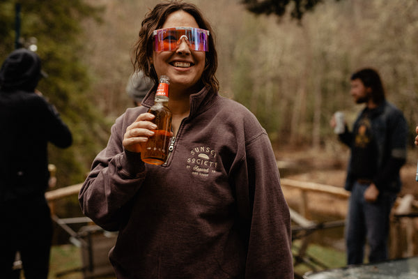 Sunset Society 1/4 Zip Sweatshirt | Back Before Dusk