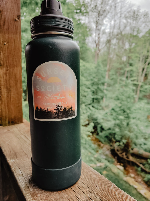 Sunset Society |  New Members Welcome | Vinyl Sticker