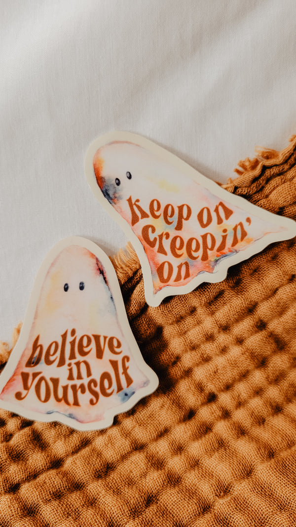 Believe in Yourself | Tie Dye Ghost Vinyl Sticker