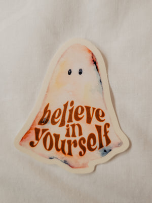 Believe in Yourself | Tie Dye Ghost Vinyl Sticker