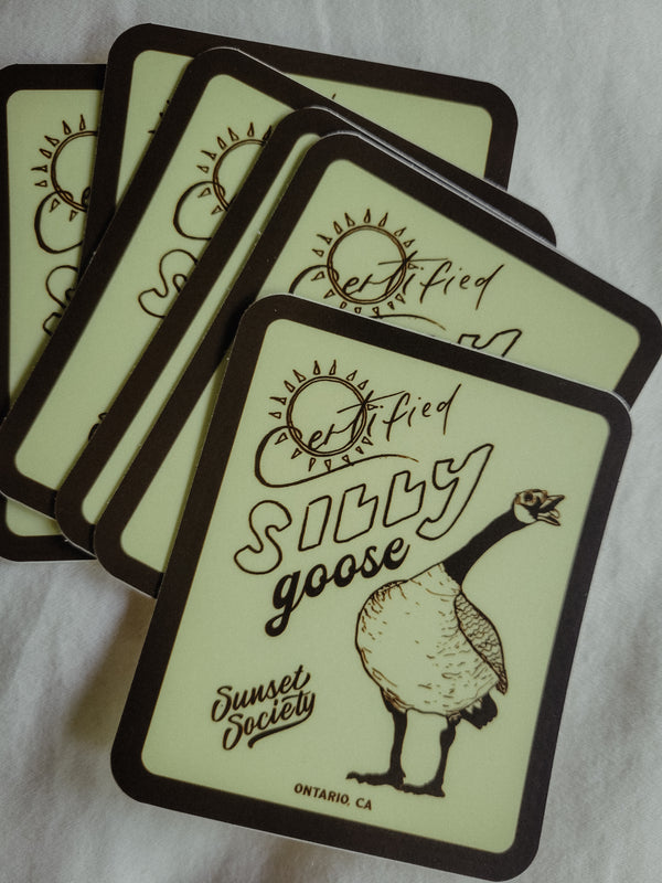 Brown Certified Silly Goose | Vinyl Sticker