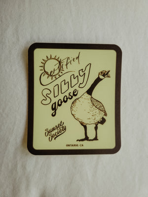 Brown Certified Silly Goose | Vinyl Sticker